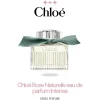 Chai nước hoa Chloé Rose Naturelle Eau de Parfum Intense với thiết kế thủy tinh cao cấp, nơ ruy băng xanh sang trọng – dòng nước hoa nữ cao cấp mang hương thơm tự nhiên và quyến rũ.