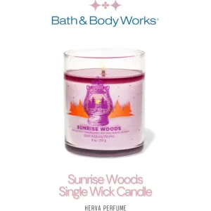 Nến thơm Bath & Body Works Sunrise Woods Single Wick Candle